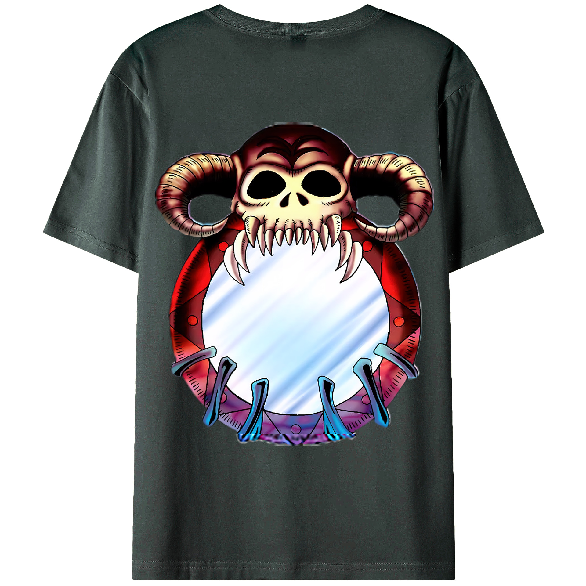 （画像用） 遊☆戯☆王 Yu-Gi-Oh! 綿100％ メンズ半袖Tシャツ（バックプリント） 通気性